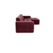 STARFURN MySofa Ruby Hoekbank Paars 2,5 zits AL + Lounge R-Banken-Starfurn