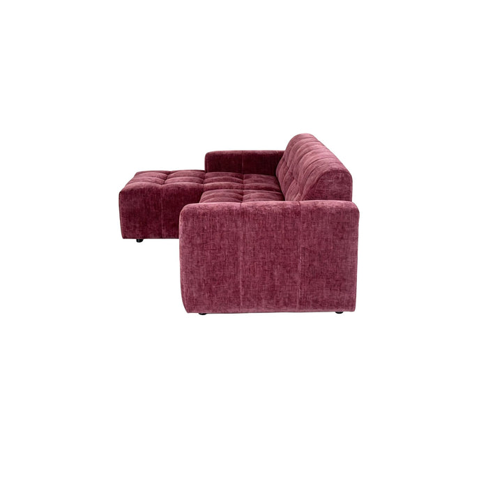 STARFURN MySofa Ruby Hoekbank Paars Lounge L + 2,5 zits AR-Banken-Starfurn
