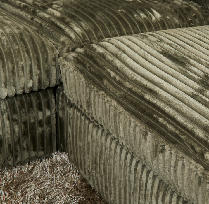 STARFURN MySofa Teddy | 2,5 zits + Divan Rechts | Groen-Banken-Starfurn