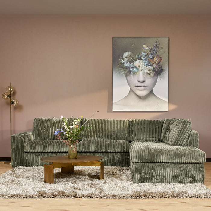 STARFURN MySofa Teddy | 2,5 zits + Divan Rechts | Groen-Banken-Starfurn