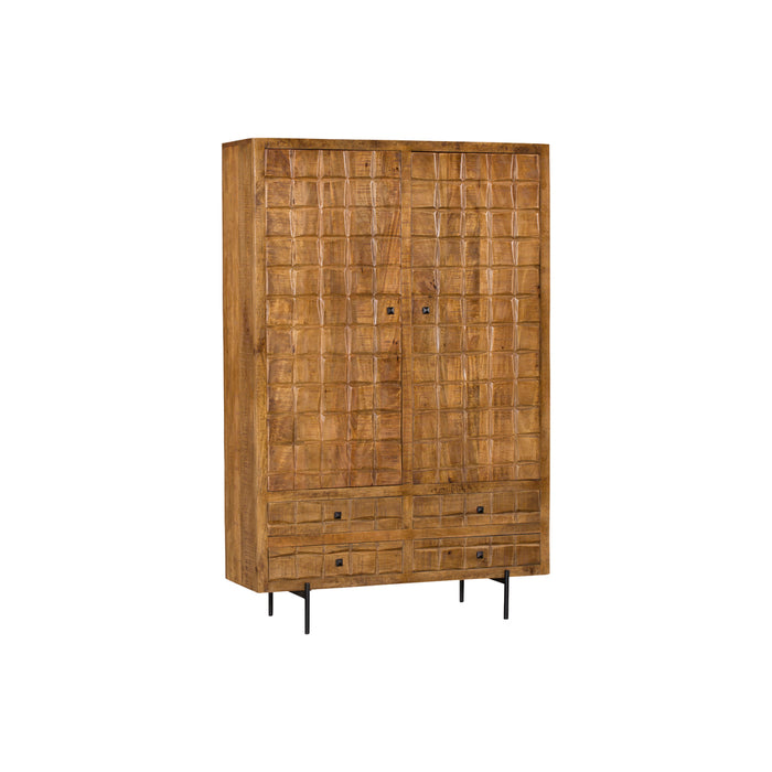 STARFURN Opbergkast Kabinet Brandy 2 deuren 4 lades 100x40x180 cm-Opbergkasten-Starfurn