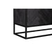 STARFURN Opbergkast Kabinet kast New York Mangohout en staal 100 cm-Opbergkasten-Starfurn