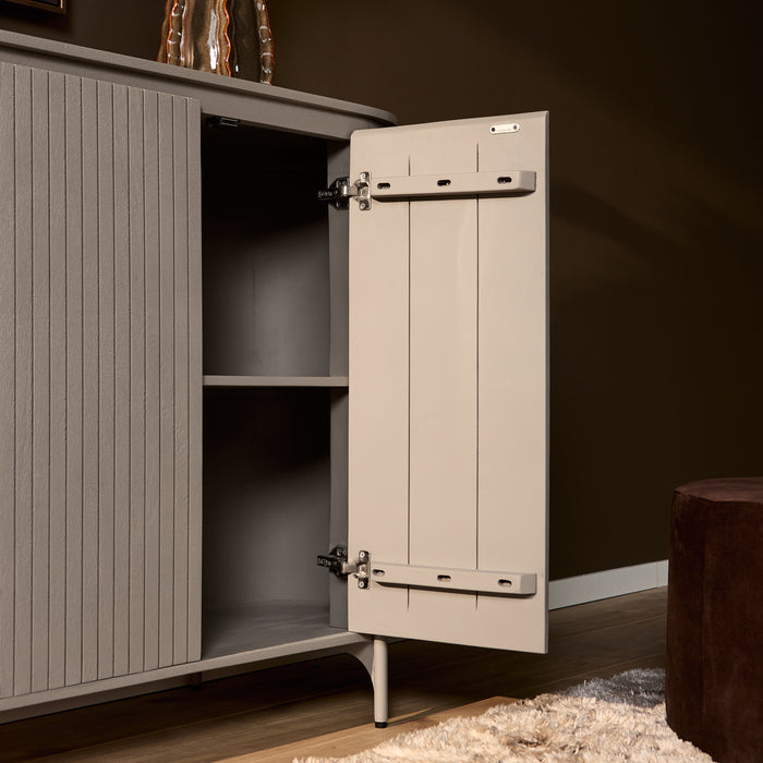 STARFURN Opbergkast Kabinet kast Solana 115 cm Taupe 115x45x100 cm-Opbergkasten-Starfurn