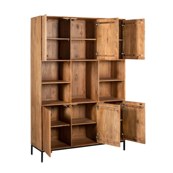 STARFURN Opbergkast Vakkenkast Madison XL Naturel 135 cm 135x45x200 cm-Opbergkasten-Starfurn