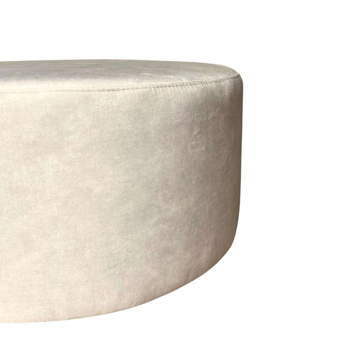 STARFURN Poef MySofa Poef | Rond | 60 cm | Adore 102 | Creme 60x60x32 cm-Poefs-Starfurn