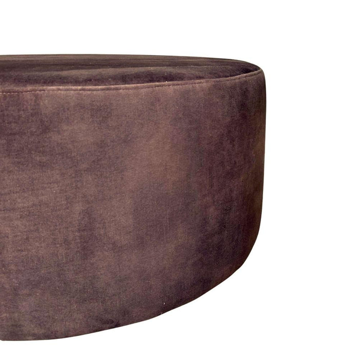 STARFURN Poef MySofa Poef | Rond | 80 cm | Adore 108 | Bruin 80x80x39 cm-Poefs-Starfurn