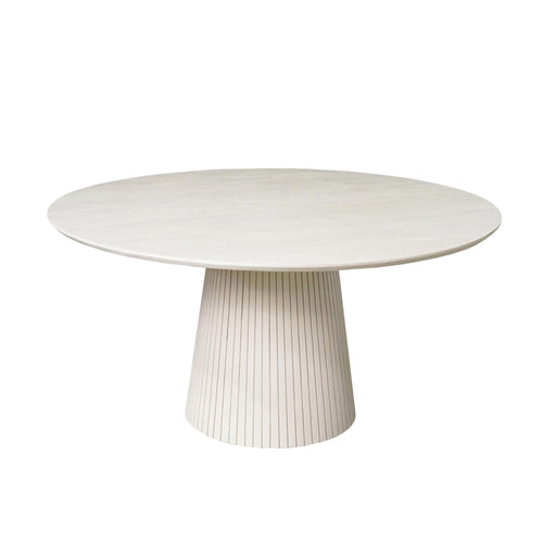 STARFURN Ronde eettafel Solana Zand Mangohout 130 cm-Eettafels-Starfurn