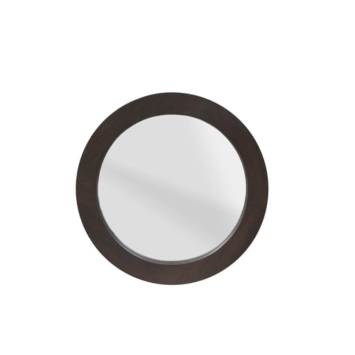 STARFURN Ronde spiegel Dide Bruin Mangohout 40 cm-Spiegels-Starfurn