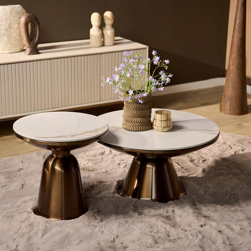 STARFURN Salontafel Alix Metaal 50 cm 50x50x49.5 cm-Salontafels-Starfurn