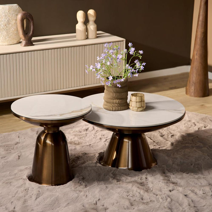 STARFURN Salontafel Alix Metaal 50 cm 50x50x49.5 cm-Salontafels-Starfurn