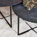 STARFURN Salontafel Arlington Set van 2 Zwart 70x70x40 cm-Salontafels-Starfurn