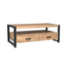 STARFURN Salontafel Britt Mangohout Naturel 120x60 Vier Lades-Salontafels-Starfurn