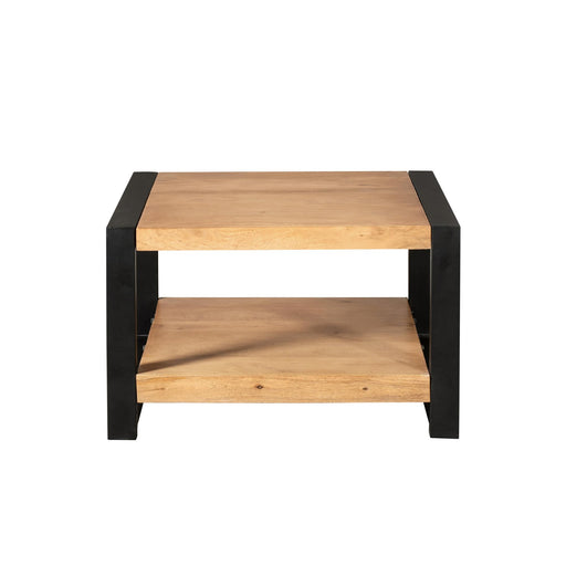 STARFURN Salontafel Britt Mangohout Naturel 80x80 Onderblad-Salontafels-Starfurn