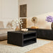 STARFURN Salontafel Brussel Zwart Mangohout 80 cm 80x80x45 cm-Salontafels-Starfurn
