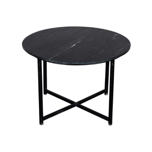 STARFURN Salontafel Collin Zwart marmer 75 cm 75x75x45 cm-Salontafels-Starfurn