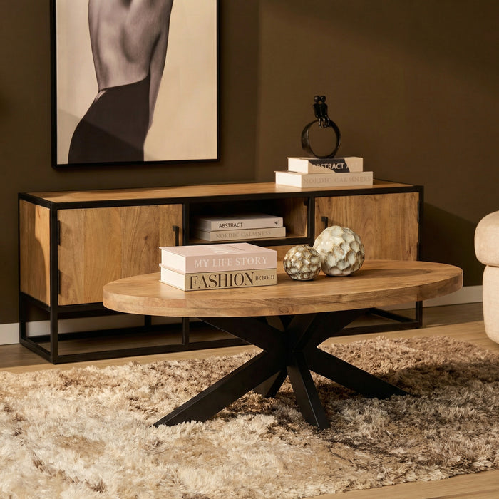 STARFURN Salontafel Dakota | 130 cm | Ovaal-Salontafels-Starfurn