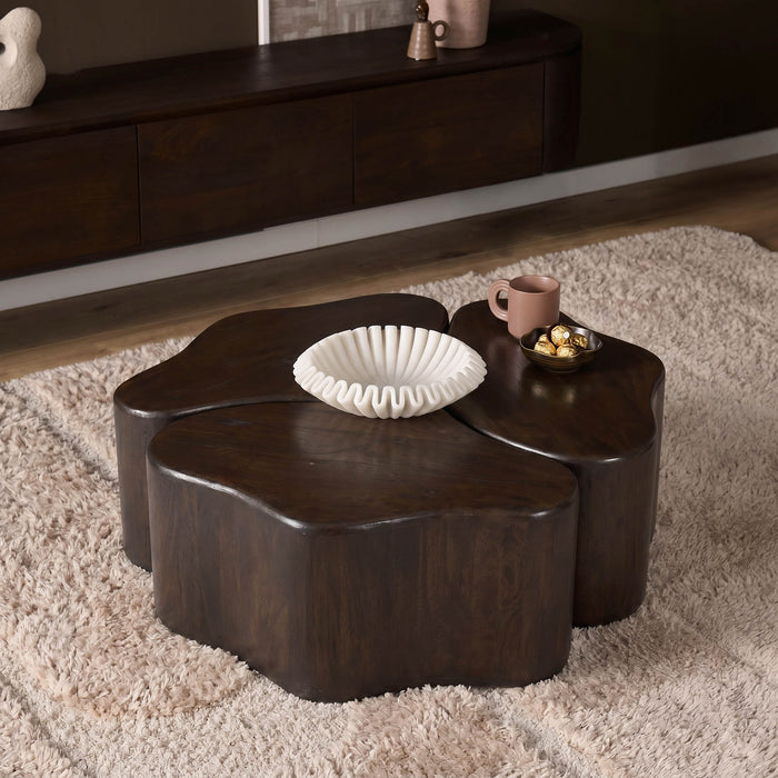 STARFURN Salontafel Elara Mangohout Bruin 115 cm-Salontafels-Starfurn