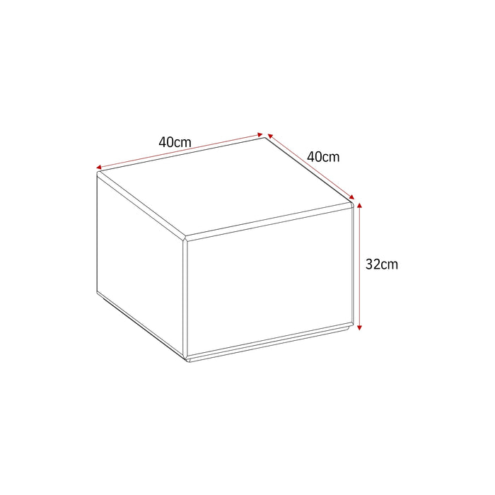 STARFURN Salontafel Elias Bruin MDF 40 cm 40x40x32 cm