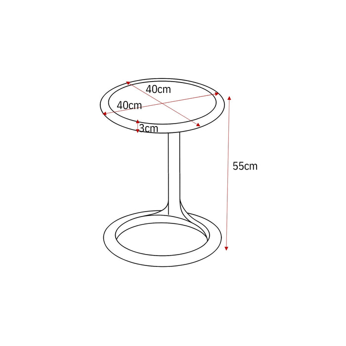 Coffee Table Elias White MDF 60 cm