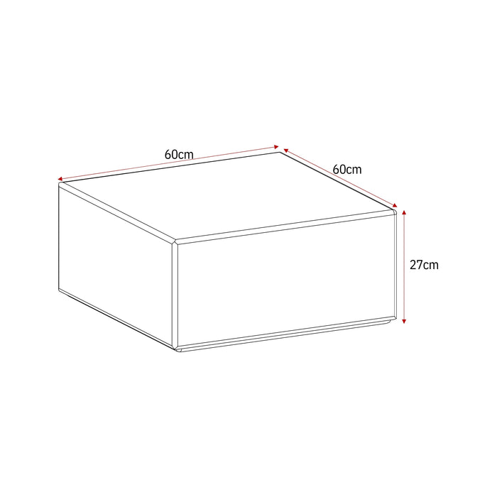 Coffee Table Elias White MDF 60 cm