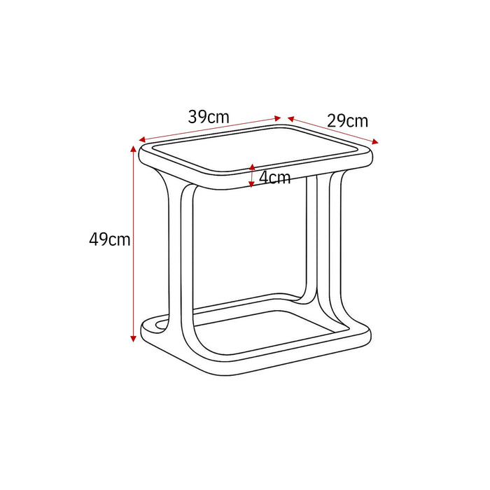 Coffee Table Elias White MDF 60 cm
