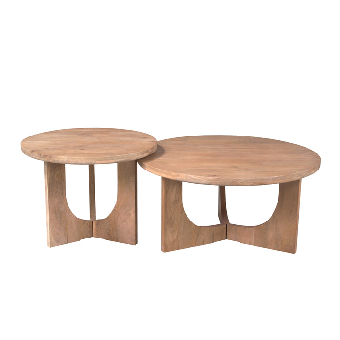STARFURN Salontafel Guus Naturel Mangohout 80 cm-Salontafels-Starfurn