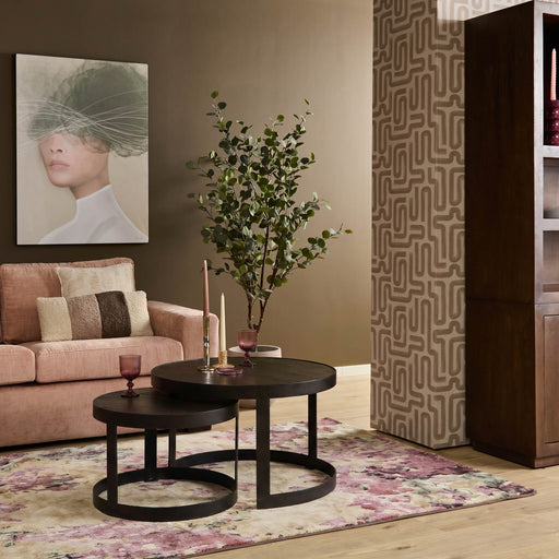 STARFURN Salontafel Lola Zwart Staal 70 cm 70x70x45 cm-Salontafels-Starfurn