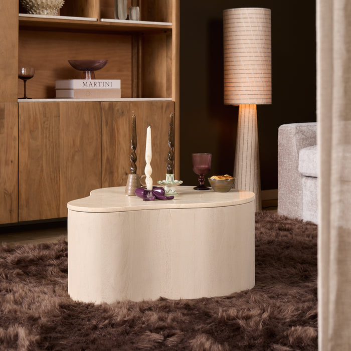 STARFURN Salontafel Lovi 77 cm Zand 77x59x35 cm-Salontafels-Starfurn