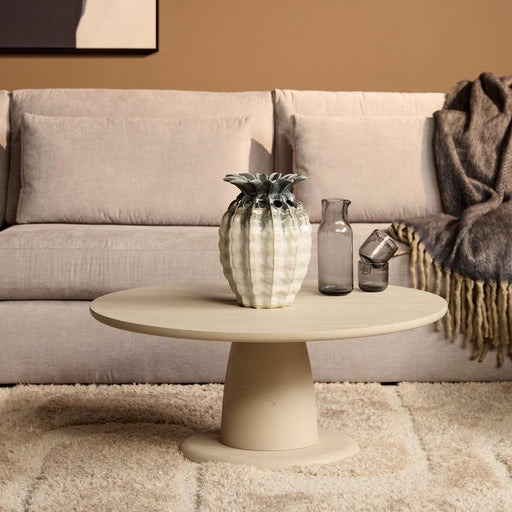 STARFURN Salontafel Mabel Zand Mangohout 90 cm 90x90x38 cm-Salontafels-Starfurn