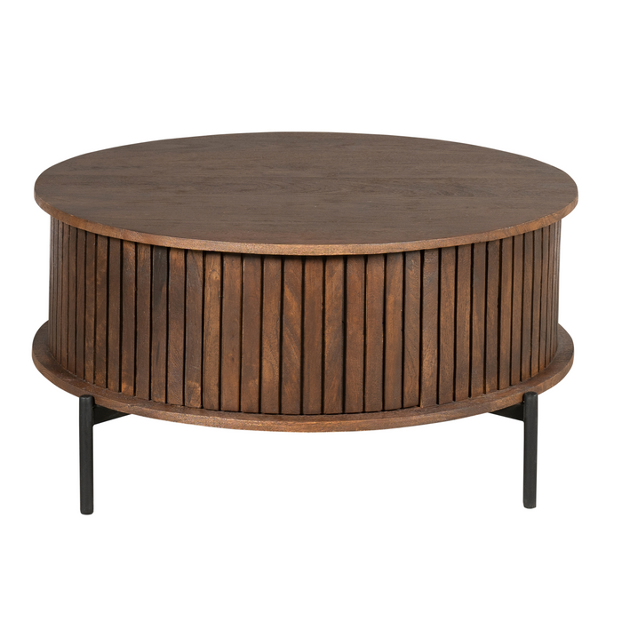 STARFURN Salontafel Madison Bruin 80 cm Rond 80x80x40 cm-Salontafels-Starfurn