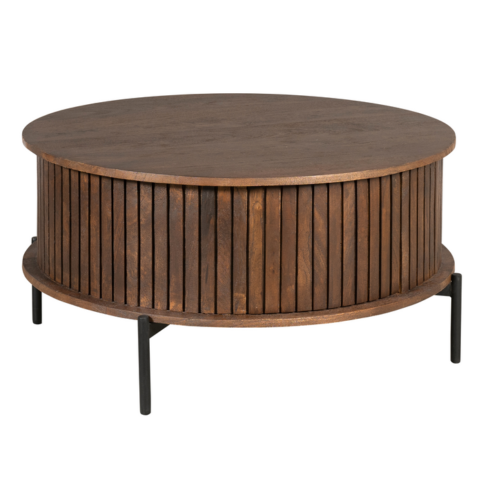 STARFURN Salontafel Madison Bruin 80 cm Rond 80x80x40 cm-Salontafels-Starfurn
