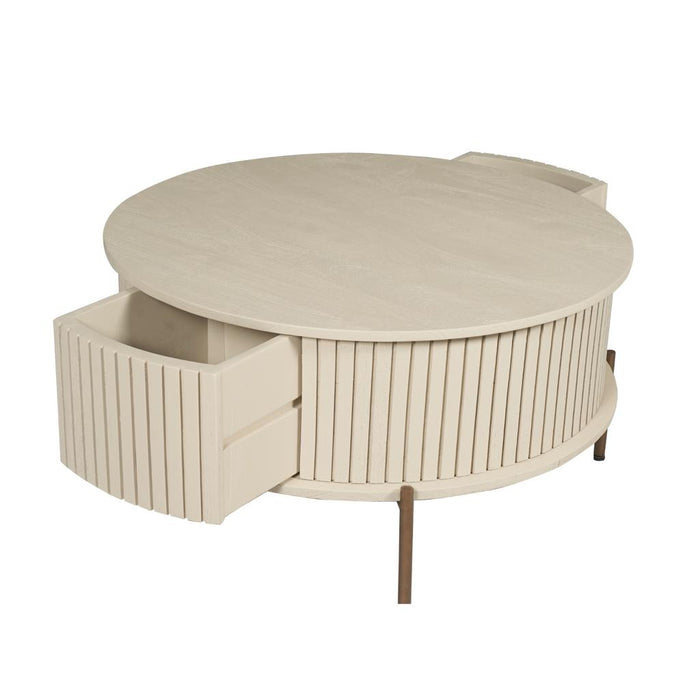 STARFURN Salontafel Madison Zand 80 cm Rond 80x80x40 cm-Salontafels-Starfurn