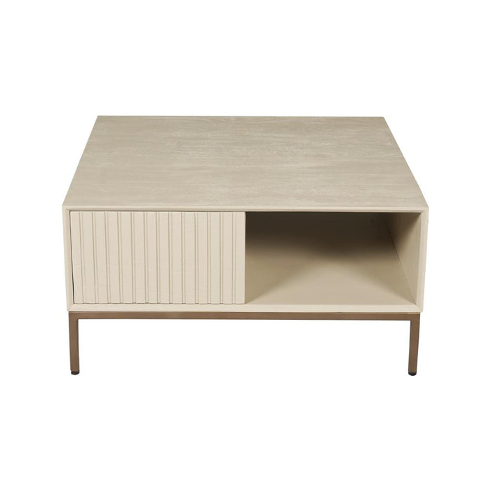 STARFURN Salontafel Madison Zand 80 cm Vierkant 80x80x40 cm-Salontafels-Starfurn