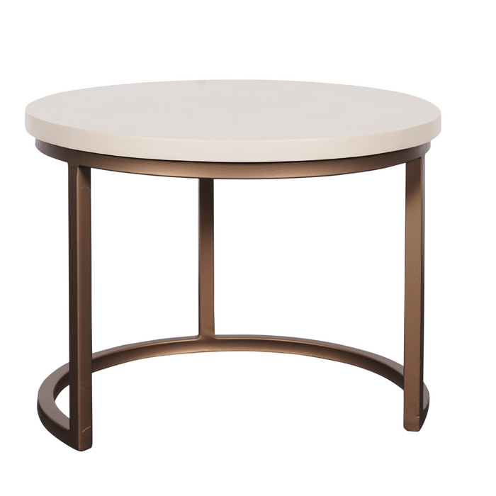 STARFURN Salontafel Madison Zand Mangohout 70 cm 70x70x45 cm
