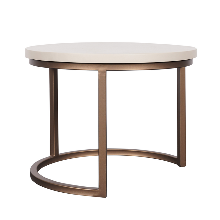 STARFURN Salontafel Madison Zand Mangohout 70 cm 70x70x45 cm