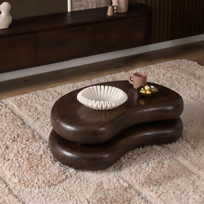 STARFURN Salontafel Mads Mangohout Bruin 99 cm-Salontafels-Starfurn