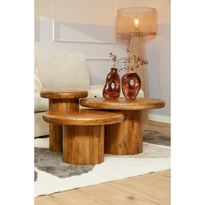 STARFURN Salontafel Maya set van 3 70x70x45 cm-Salontafels-Starfurn