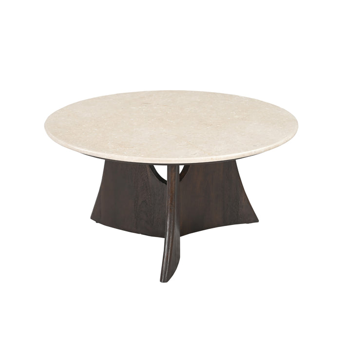 STARFURN Salontafel Milo Botticino marmer 80 cm-Salontafels-Starfurn