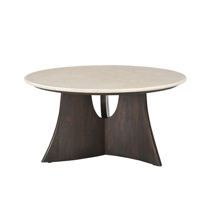 STARFURN Salontafel Milo Botticino marmer 80 cm-Salontafels-Starfurn