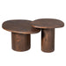 STARFURN Salontafel Mirre | Brown | Set van 2 70x56x38 cm-Salontafels-Starfurn
