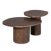 STARFURN Salontafel Mirre | Brown | Set van 2 70x56x38 cm-Salontafels-Starfurn