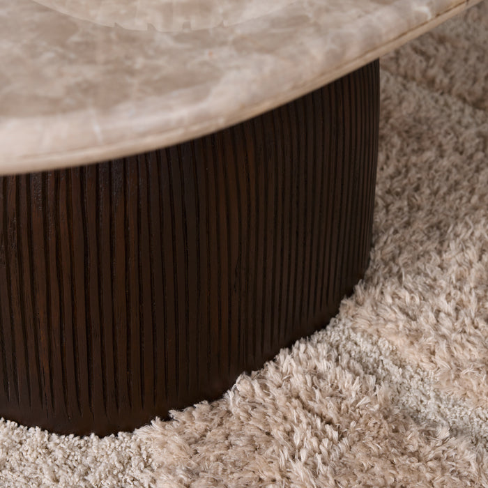 STARFURN Salontafel Noel Bruin Mangohout 90x60 cm-Salontafels-Starfurn