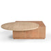 STARFURN Salontafel Numa Naturel Travertin 103 cm-Salontafels-Starfurn