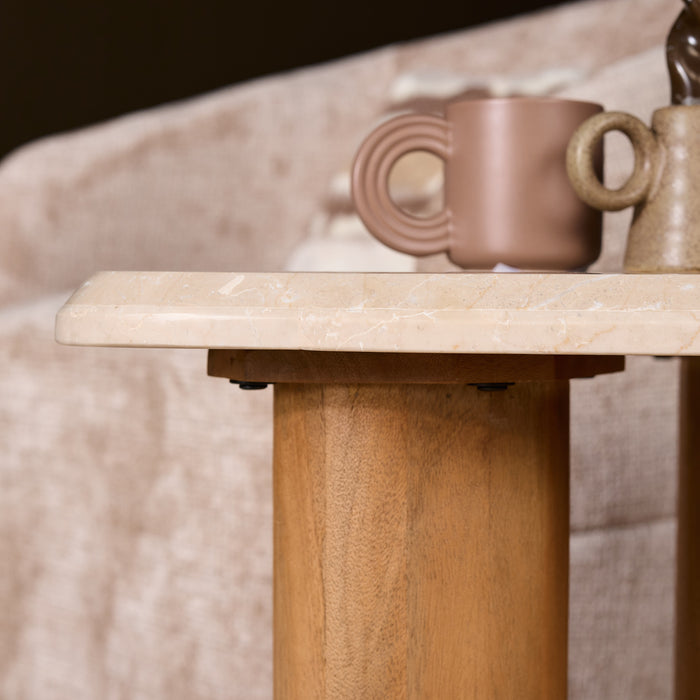 STARFURN Salontafel Nuvé Naturel Mangohout 60x45 cm-Bijzettafels-Starfurn