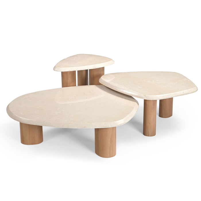 STARFURN Salontafel Nuvé Naturel Mangohout 84 cm 84x75x37 cm