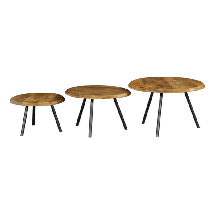 STARFURN Salontafel Ohio set van 3 70x70x45 cm-Salontafels-Starfurn