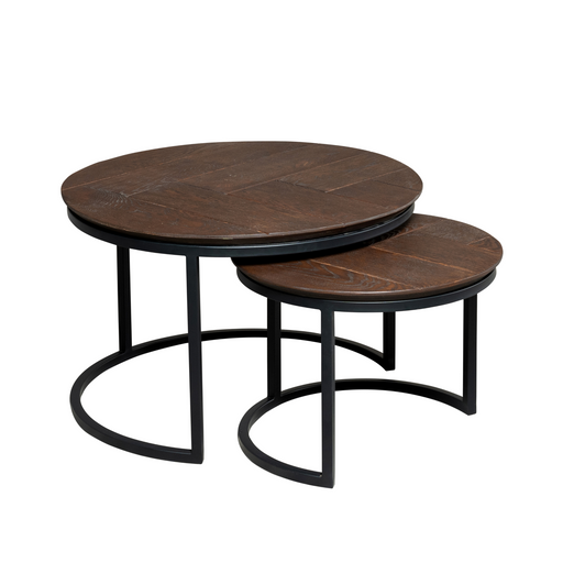 STARFURN Salontafel Otik Bruin Metaal 70 cm 70x70x45 cm-Salontafels-Starfurn