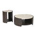 STARFURN Salontafel Rune Botticino marmer 80 cm-Salontafels-Starfurn
