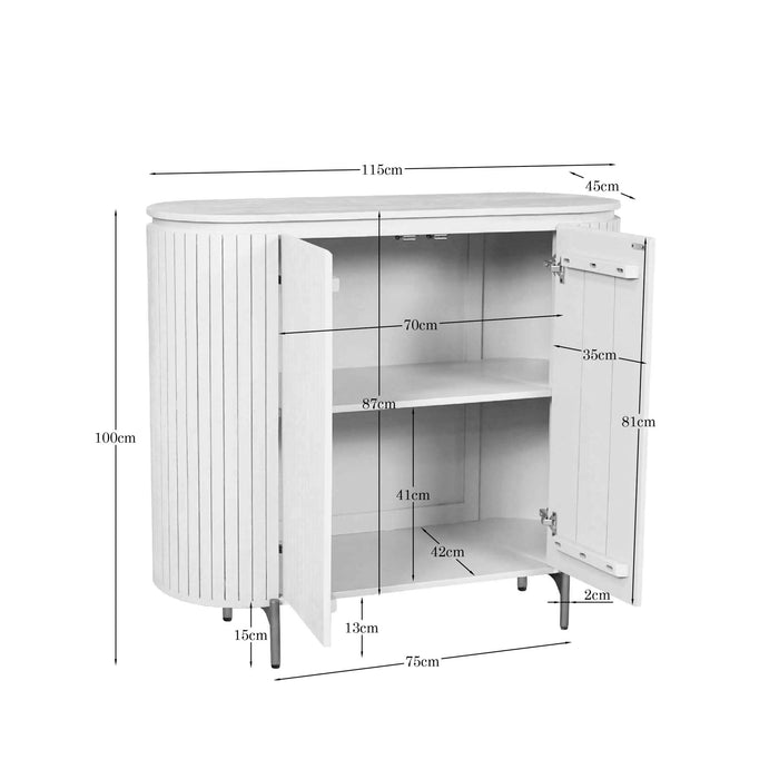 STARFURN Salontafel Solana Zand Mangohout 50 cm