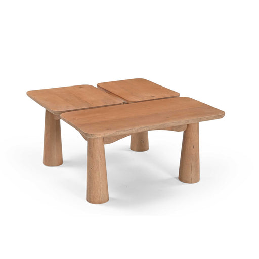 STARFURN Salontafel Vona Naturel Mangohout 80 cm 80x70x36 cm-Salontafels-Starfurn